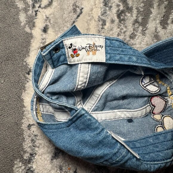 Disney Retro Peace, Love, and Mickey Mouse Denim Hat - Picture 7 of 8
